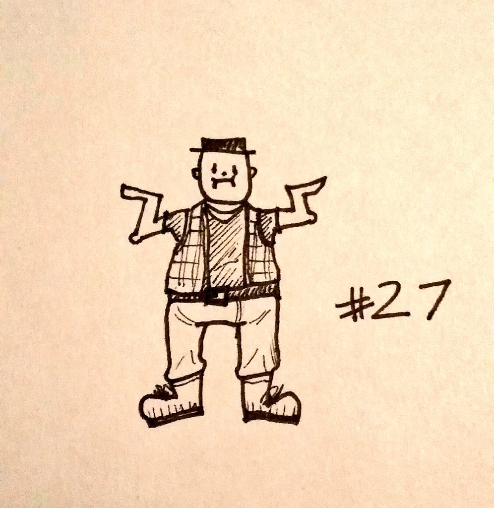 drawing of a simple cartoon guy shrugging