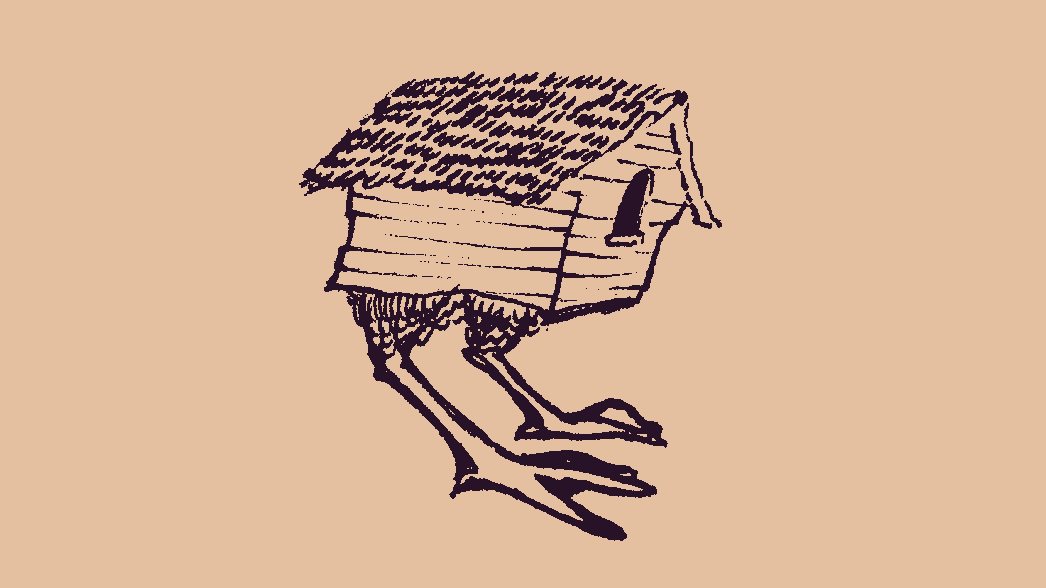 sketch of a baba yaga