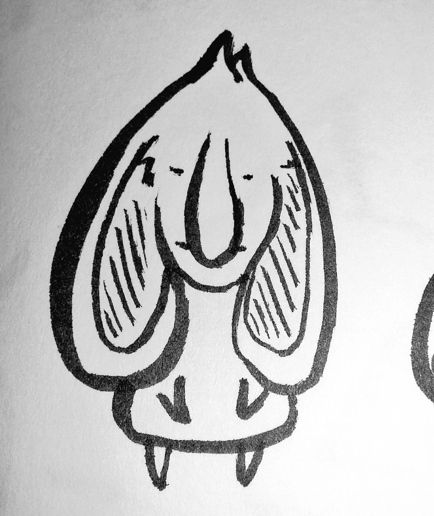 a blobby goblin with a big nose and bigger ears