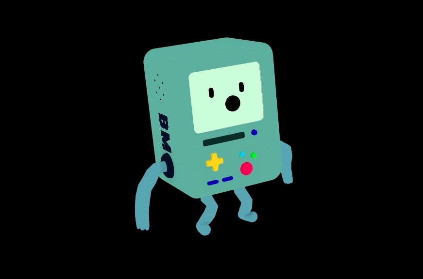 simple 3D model of BMO from Adventure Time