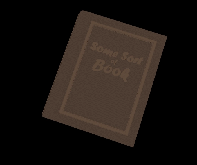 simple 3D model of a book titled "Some Sort of Book"