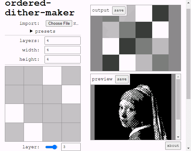ordered-dither-maker preview